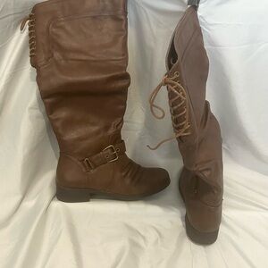 Brown Knee-High Boots